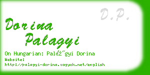 dorina palagyi business card